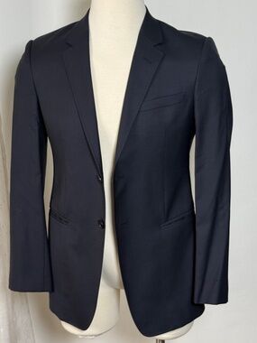 Emporio Armani JOSH LINE Navy Blue Tailored Wool Blazer Jacket – IT 48 / US 38